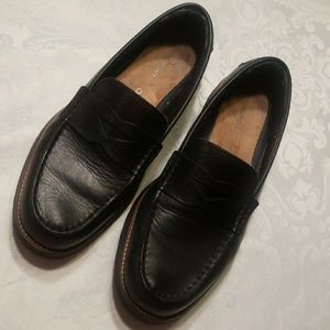 Men's Black Rockport Penny Loafers